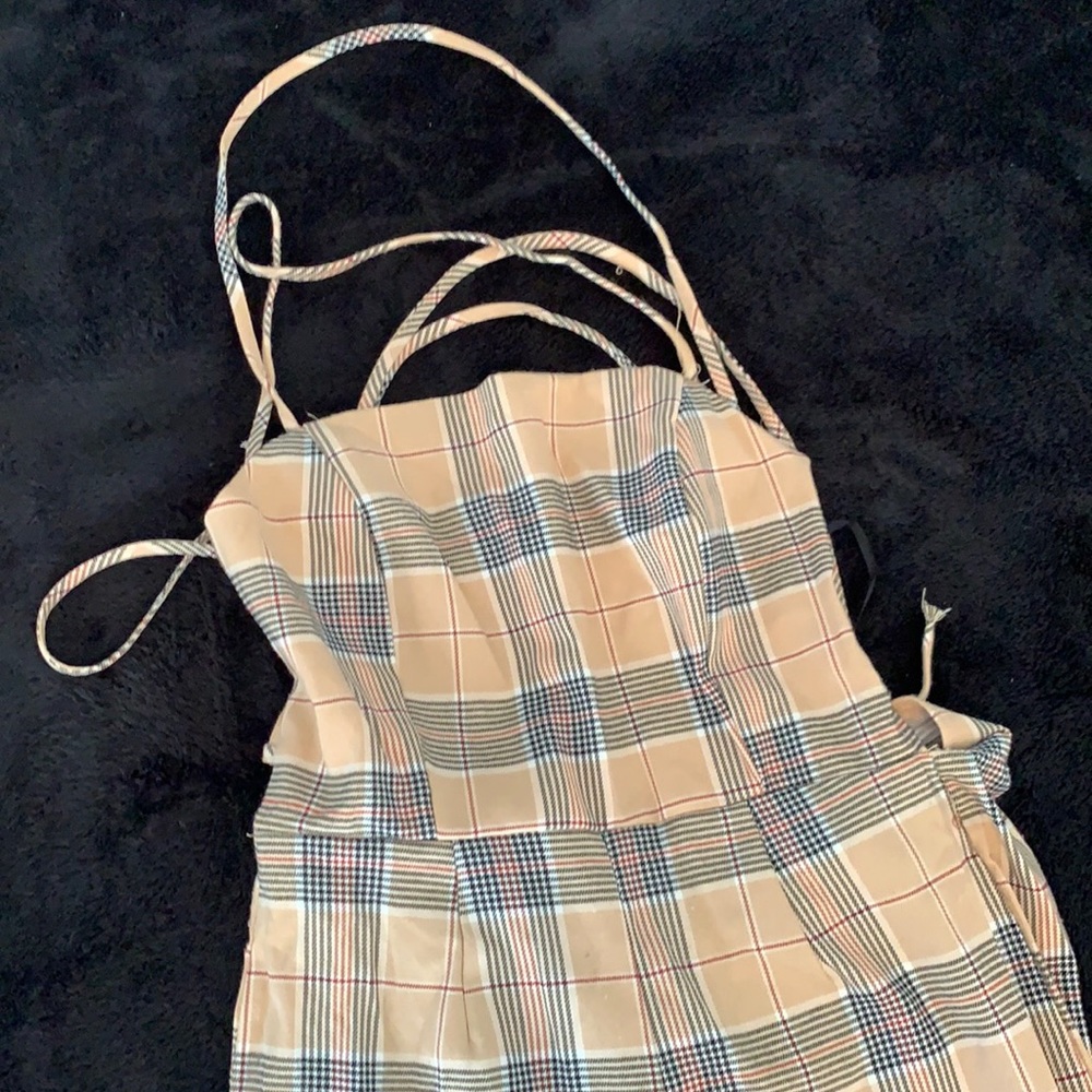 Forever 21 Plaid Jumpsuit